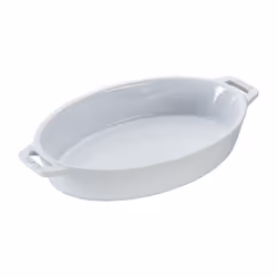 Staub Ceramics 4-pc Baking Pans Set  Casserole Dish with Lid  Brownie Pan  White