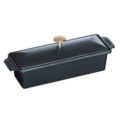 Staub Cast Iron 1.5-qt Large Rectangular Terrine - Matte Black  Made in France