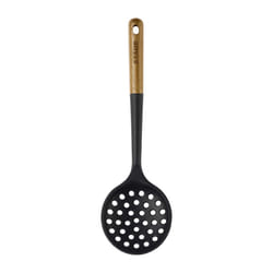 STAUB Skimmer Spoon  Perfect for Straining or Lifting Meat and Veggies from Broth  Durable BPAFree Matte Black Silicone  Safe f