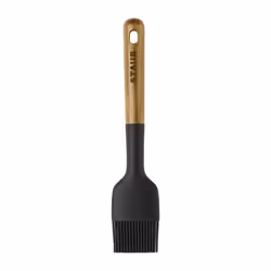 STAUB Pastry Brush  Perfect for Evenly Glazing Pastries and Basting Meats  Durable BPAFree Matte Black Silicone  Acacia Wood Ha