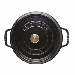 Staub Cast Iron Dutch Oven 5-qt Tall Cocotte  Made in France  Serves 5-6  Matte Black