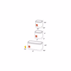 LEGO STORAGE ORGANIZER CUBES 3-PIECE SET