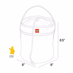 LEGO STORAGE CINCH BUCKET - BLUE