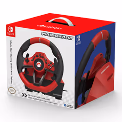 Hori Mario Kart Racing Wheel Pro Deluxe Black, Red USB Steering wheel + Pedals Analogue Nintendo Switch - Additional view 7