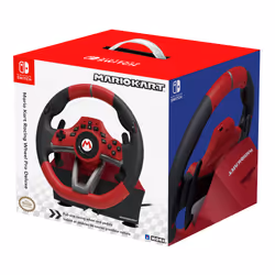 Hori Mario Kart Racing Wheel Pro Deluxe Black, Red USB Steering wheel + Pedals Analogue Nintendo Switch - Additional view 8