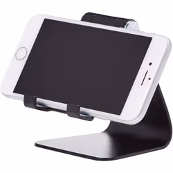 Amazon Basics Adjustable Cell Phone Stand, Single, Black