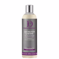 Design Essentials Oat Protein & Henna Deep cleansing Shampoo, to clarify, Strengthen, and Add Volume for All Hair Types, 12 F ...