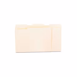 Universal 12213 Recycled Interior File Folders- 1/3 Cut- Top Tab- Letter- Manila- 100/Box