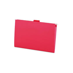 Universal 14218 Hanging File Folders- 1/5 Tab- 11 Point Stock- Legal- Red- 25/Box
