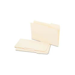 Universal 15213 Recycled Interior File Folders- 1/3 Cut- Top Tab- Legal- Manila- 100/Box