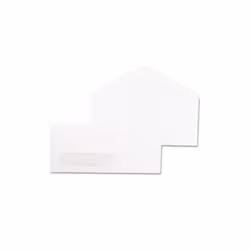 Universal 35211 Window Business Envelope- V-Flap- #10- White- 500/Box