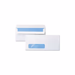 Universal 36102 Self-Seal Business Envelope, Window, Security Tint, No.10, White, 500-Box