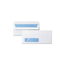Universal 36102 Self-Seal Business Envelope, Window, Security Tint, No.10, White, 500-Box