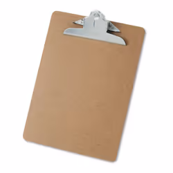 Universal 40304 Hardboard Clipboard 1-Inch Capacity Holds 8 1/2 x 11 Brown