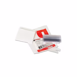 Universal 43313 Hanging File Folder Plastic Index Tabs- 1/3 Tab- 3 1/2 in- Clear- 25/Pack