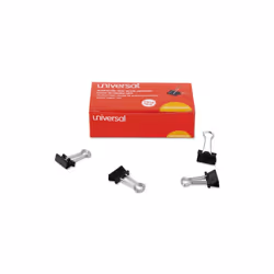 Universal UNV10200VP3 Binder Small Clips, Black & Silver - 36 per Pack