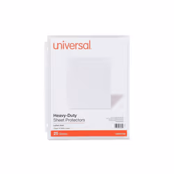 Universal UNV21136 Side Load Sheet Protectors - Pack of 25