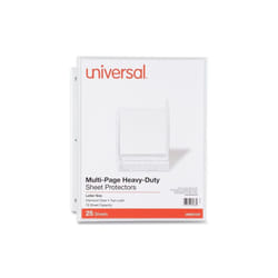 Universal UNV21137 Multi Page Sheet Protectors - Pack of 25