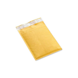 Universal UNV4087879 No. 5 Self Adhesive Closure Peel Seal Strip Cushioned Mailer, Gold - Pack of 25