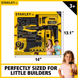Stanley Jr 25 Piece Pretend Play Toolset