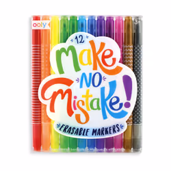 OOLY Make No Mistake, 12 pc(s), Multicolour, 3 yr(s), Chisel/Fine tip, Multicolour, 4 mm
