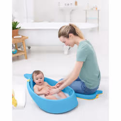 Skip Hop Moby Smart Sling 3-Stage Tub baby bath Plastic Blue - Additional view 8