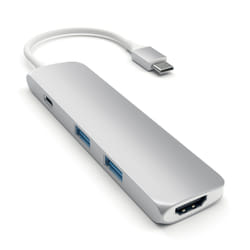 Satechi ST-CMAS laptop dock/port replicator USB 3.2 Gen 1 (3.1 Gen 1) Type-C Silver
