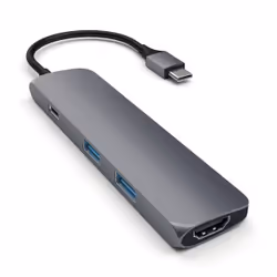 Satechi ST-CMAM, USB 3.2 Gen 1 (3.1 Gen 1) Type-C, Grey, HDMI, USB 3.2 Gen 1 (3.1 Gen 1) Type-A, USB 3.2 Gen 1 (3.1 Gen 1) Ty ...