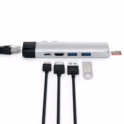 Satechi ST-TCPHES laptop dock/port replicator USB 3.2 Gen 1 (3.1 Gen 1) Type-C Silver - Additional view 5
