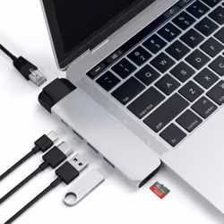 Satechi ST-TCPHES laptop dock/port replicator USB 3.2 Gen 1 (3.1 Gen 1) Type-C Silver - Additional view 6