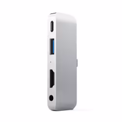 Satechi ST-TCMPHS laptop dock/port replicator USB 3.2 Gen 1 (3.1 Gen 1) Type-C Silver