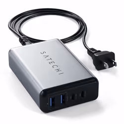 Satechi ST-MC2TCAM-UK mobile device charger Universal Grey AC Fast charging Indoor
