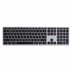 Satechi X3, Full-size (100%), Wireless, Bluetooth, QWERTY, Black, Grey