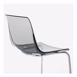 Ikea TOBIAS Chair, grey/chrome-plated