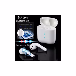 I10 TWS WIRELESS HEADPHONE WITH WIRELESS CHARGING 5.0 BLUETOOTH HEADPHONE