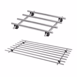 Ikea Stainless Steel Cooking Rack Trivet Pot Pan Stand Hot DishesTable Protector - 	 1xSmall Pot stand,18x18cm+1xLarge Pot Stand50x28cm