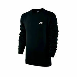 Nike Mens Club Crew Neck Sweatshirt Jumper - Black, Medium