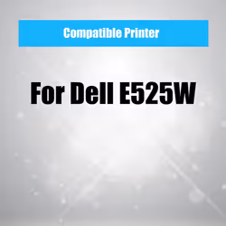 Dell (Set of 5) 4Benefit 2K/C/Y/M Compatible E525 E525W Toner Cartridge 525W Color 5-Pack Used E525W Color Laser Wireless Printer (593-BBJX 593-BBJU 5
