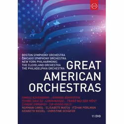 Warner Music Euroarts - Great American Orchestras, 11DVD, Classic, DVD, Euroarts, Physical media, Adult, 11 discs