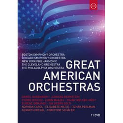 Warner Music Euroarts - Great American Orchestras, 11DVD DVD Classic