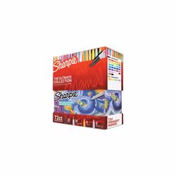 Sharpie Permanent Markers Ultimate Collection  Fine and Ultra Fine Points  Assorted Colors  72 Count New Version