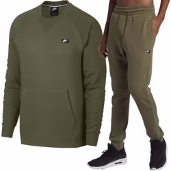 Nike Sportswear Optic Crewneck Tracksuit - Green, Small