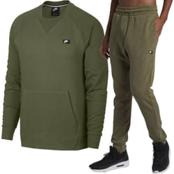 Nike Sportswear Optic Crewneck Tracksuit - Green, Small