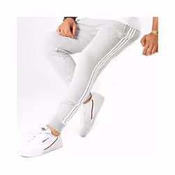 Adidas Mens Stripe Joggers - Grey, XXL
