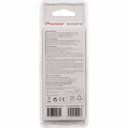 Pioneer SE-CL502T-W Lightweight In-Ear Headphone with In-Line Microphone - White
