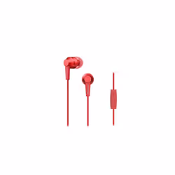 Pioneer SE-C3T(R) In-Ear Headphones (Aluminium body, Control panel, Microphone, Silicone earplug, light-compact-convenient, I ...