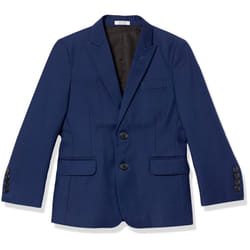 Calvin Klein Boys' Big Bi-Stretch Blazer Suit Jacket  2 Single Breaste