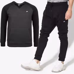 Nike Sportswear Optic Crewneck Tracksuit - Black, XL