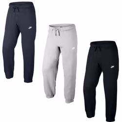 Nike Mens Club Joggers Fleece Trousers Gym - Grey, Small