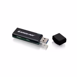 iogear GFR304SD, microSDHC, microSDXC, MMC, SD, SDHC, SDXC, Black, 5000 Mbit/s, RoHS, USB 3.2 Gen 1 (3.1 Gen 1), 20 mm